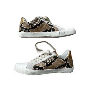 Zadig & Voltaire Leather Snake Print Sneakers ( 41 )